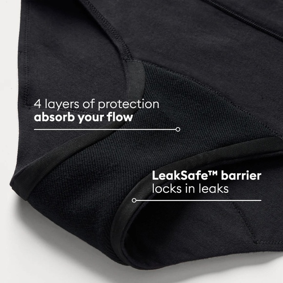 Thinx Period Underwear Panty Hi Waist Full Coverage Moderate Absorbency NIP - Picture 7 of 11